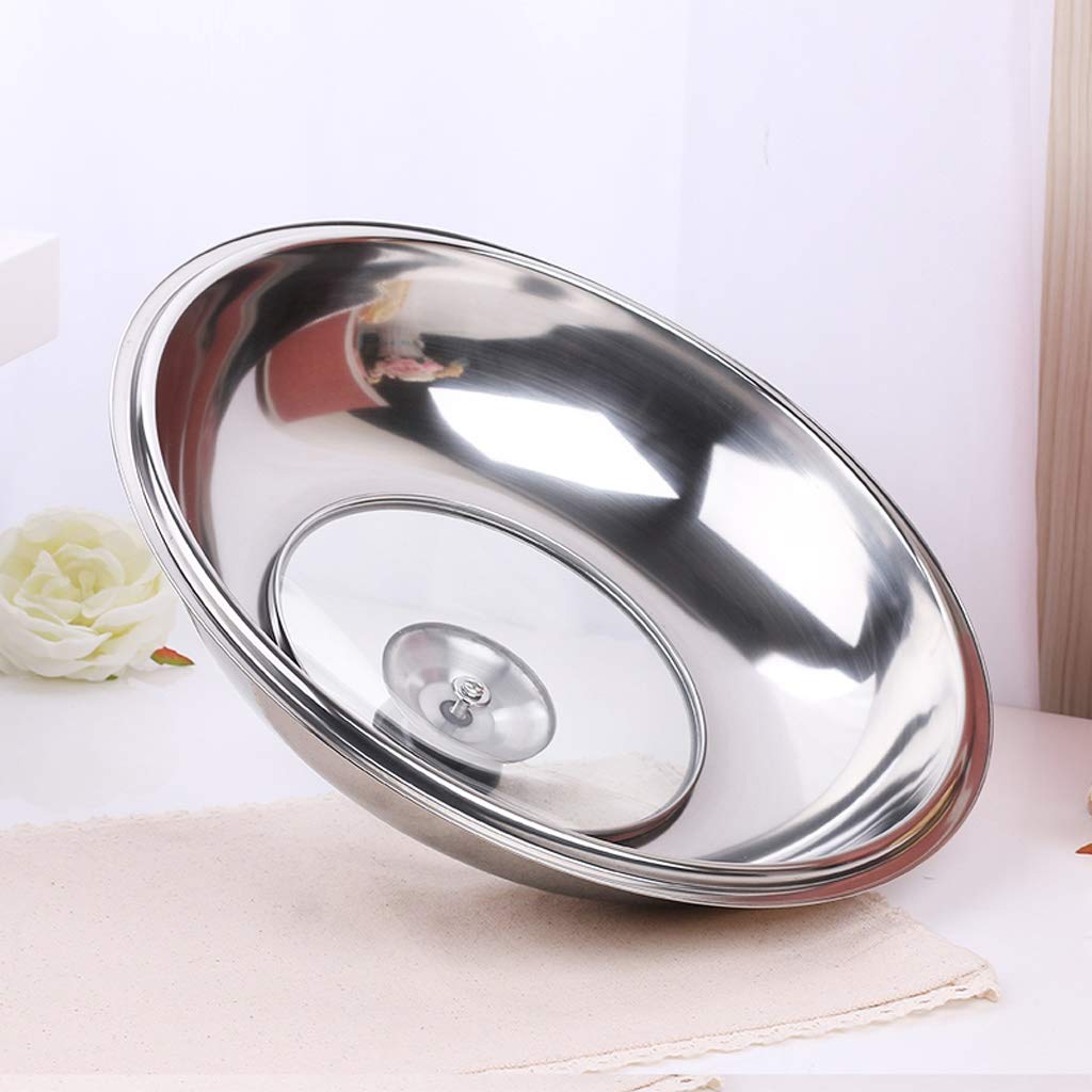 Couvercle,Couvercles de Casserole Couvercle de Casserole en Acier Inoxydable Couvercle de Wok en Verre trempé couvercles de Casserole de Remplacement de Grande Taille