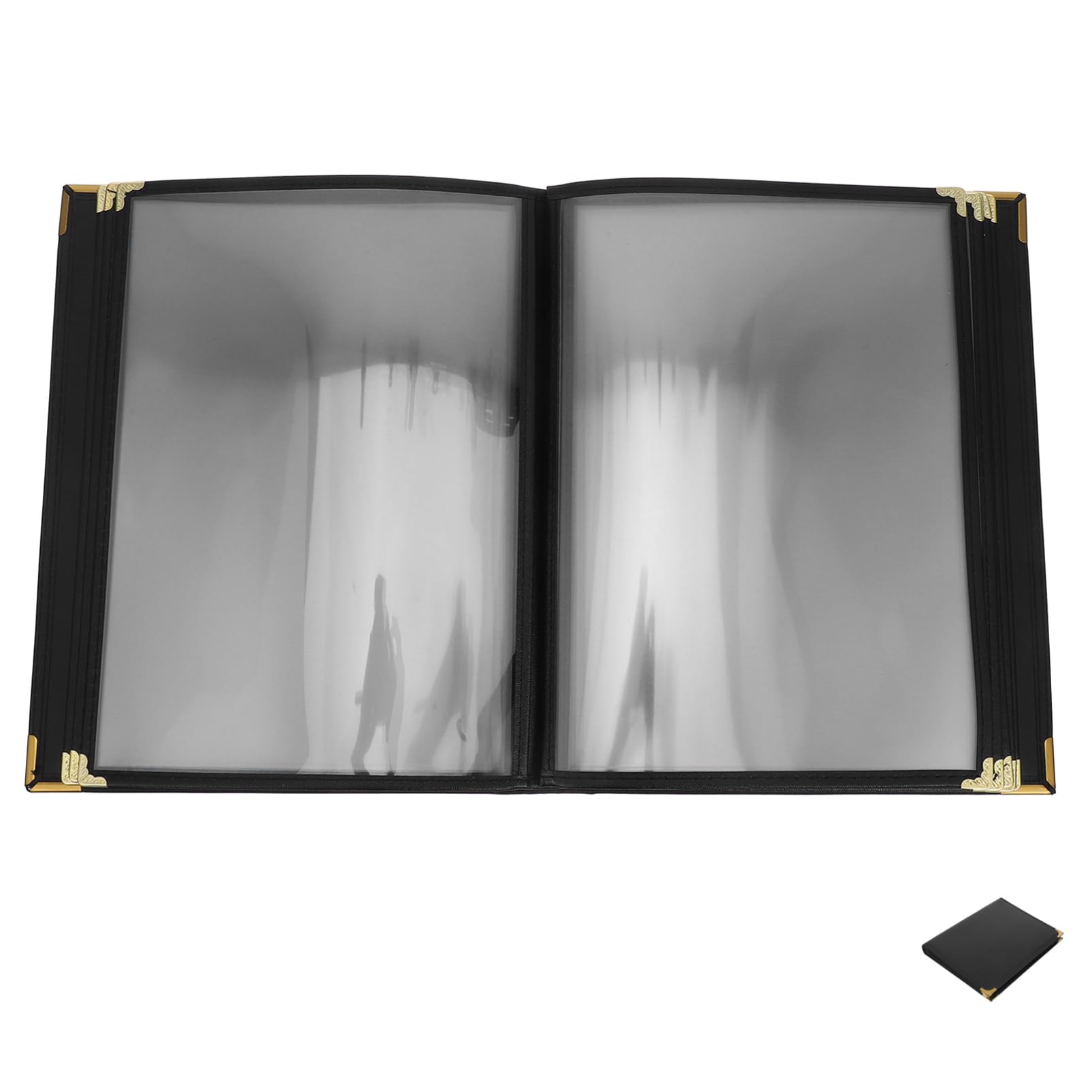 Unomor PVC Recipe Book Holder Restaurant Menu Cover Easy to Clean Versatile for Dining Environments