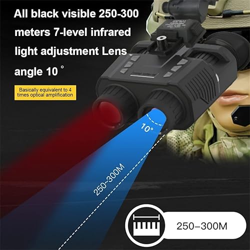 Miniatura 4 de CICOLO Alcance digital de visión nocturna casco de visión nocturna binoculares digital montado en la cabeza visión nocturna infrarroja con foto y