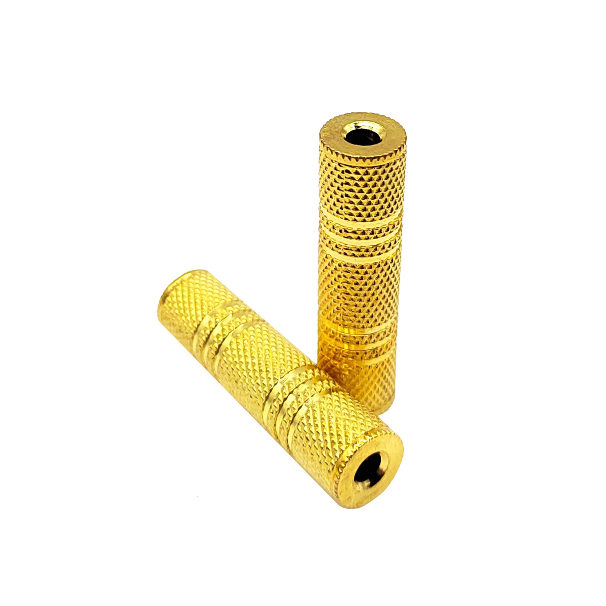 1/8 Zoll TRS TS 3,5 mm Buchse auf Buchse, Koppler Stereo-Adapter für Kopfhörer, AUX auf AUX-Anschluss, 2 Stück