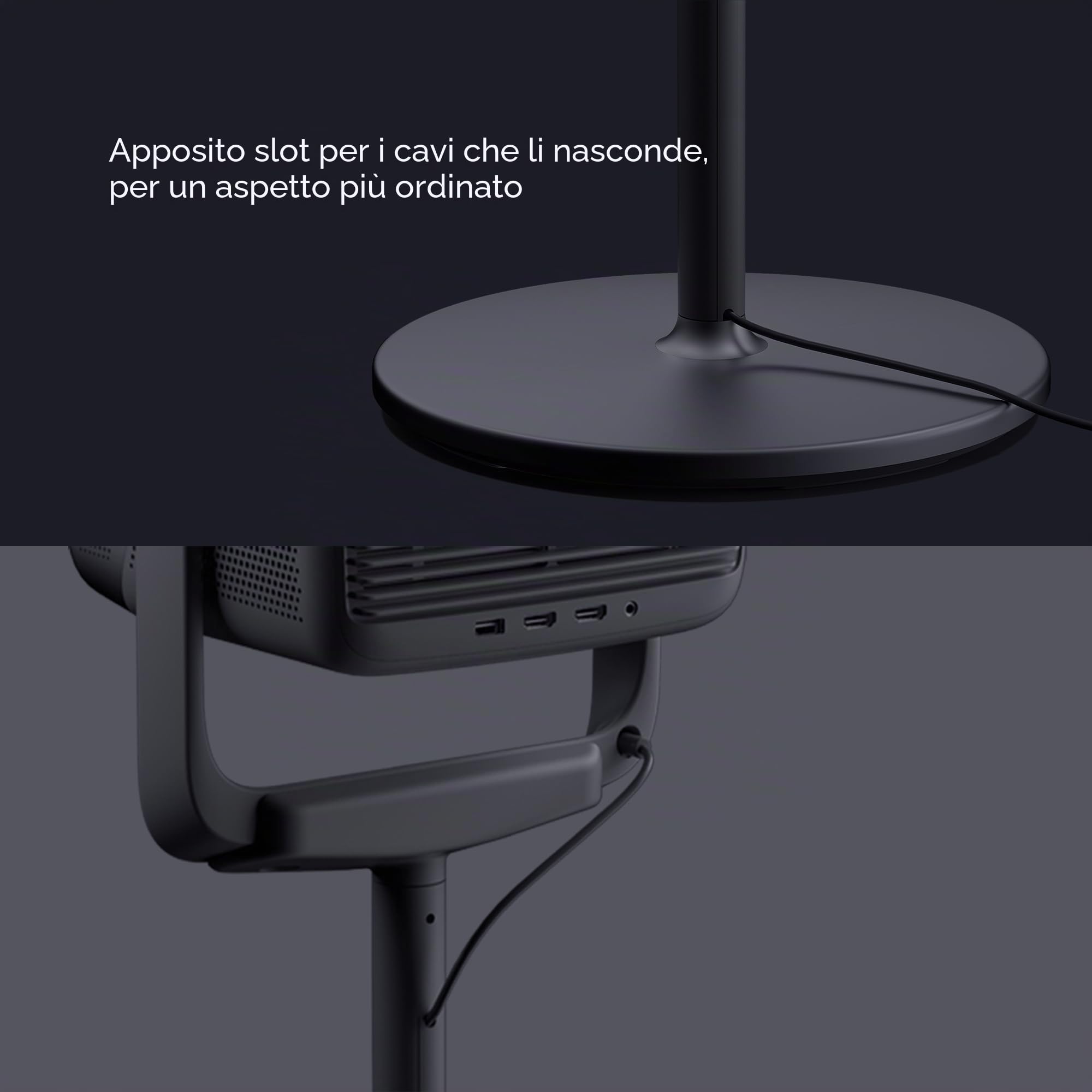 JMGO Supporto da Pavimento per Proiettore, Regolabile e Portatile per N1S Ultimate, Ultra, Pro e N1 Ultra, Pro