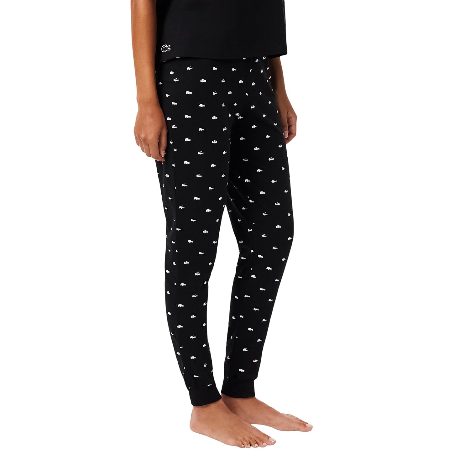 Lacoste Women's Pajamas Set with Croc Pants, (Amazon Exclusives)