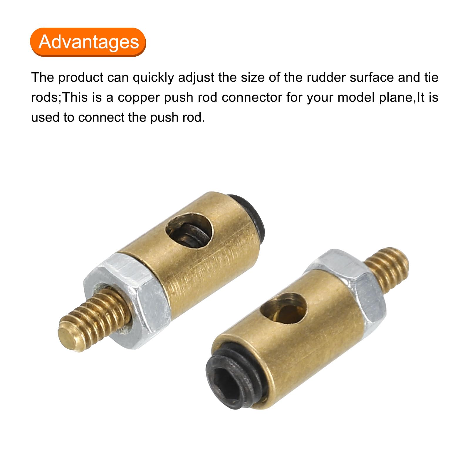 5 Pezzi Di Tappi Di Collegamento Per Servo E Aste Di Spinta – D4x1,6mm, Per Aerei RC, Uxcell
