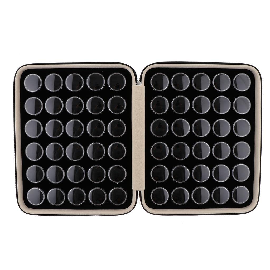 Milageto 60pcs Cajas Redondas Caja de Exhibición Caja de Almacenamiento