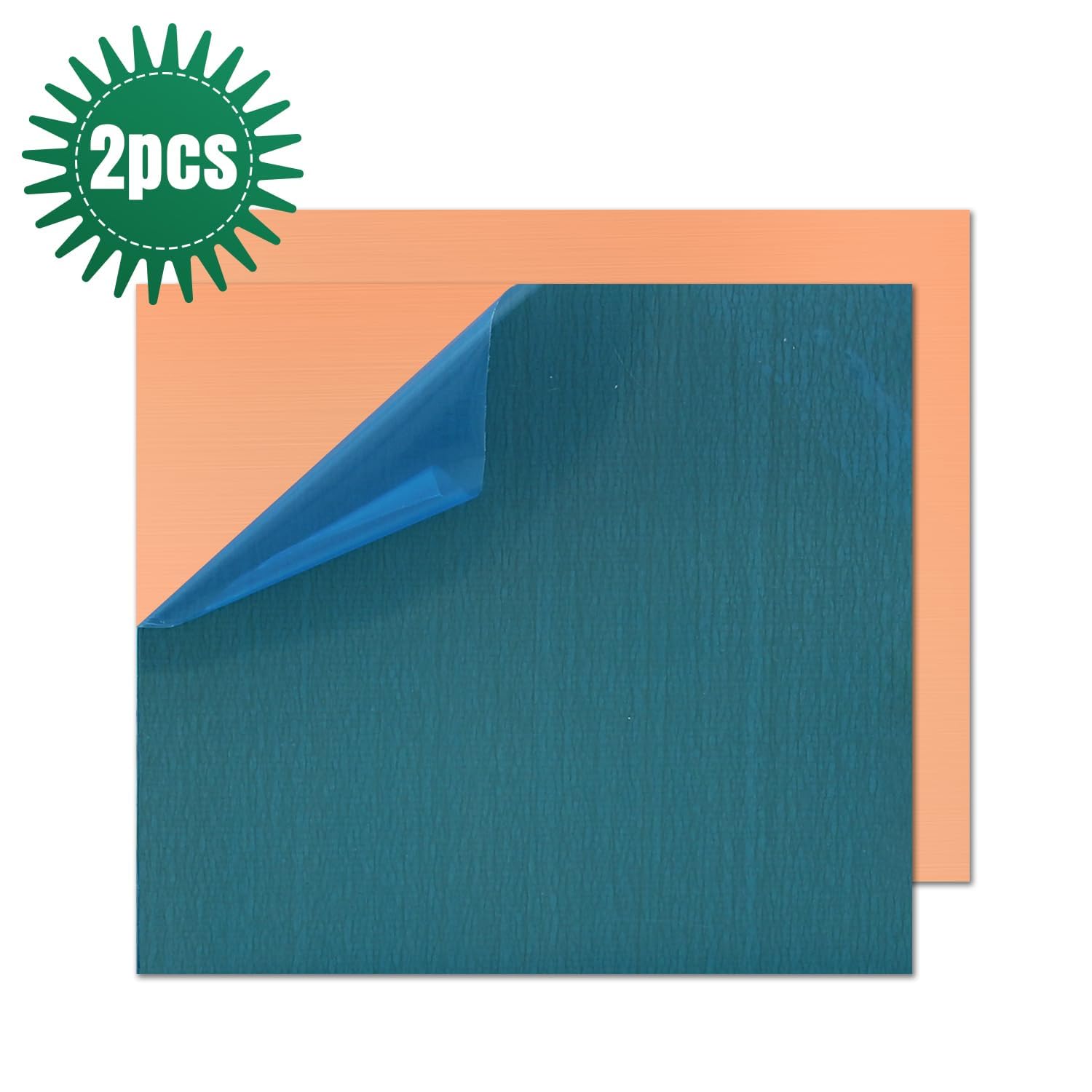 Lamiera di rame, 15,2 x 15,2 cm, spessore 1 mm, 99,9% puro rame per fai da te, gioielli, elettrico, riparazione, industriale (2 confezioni)