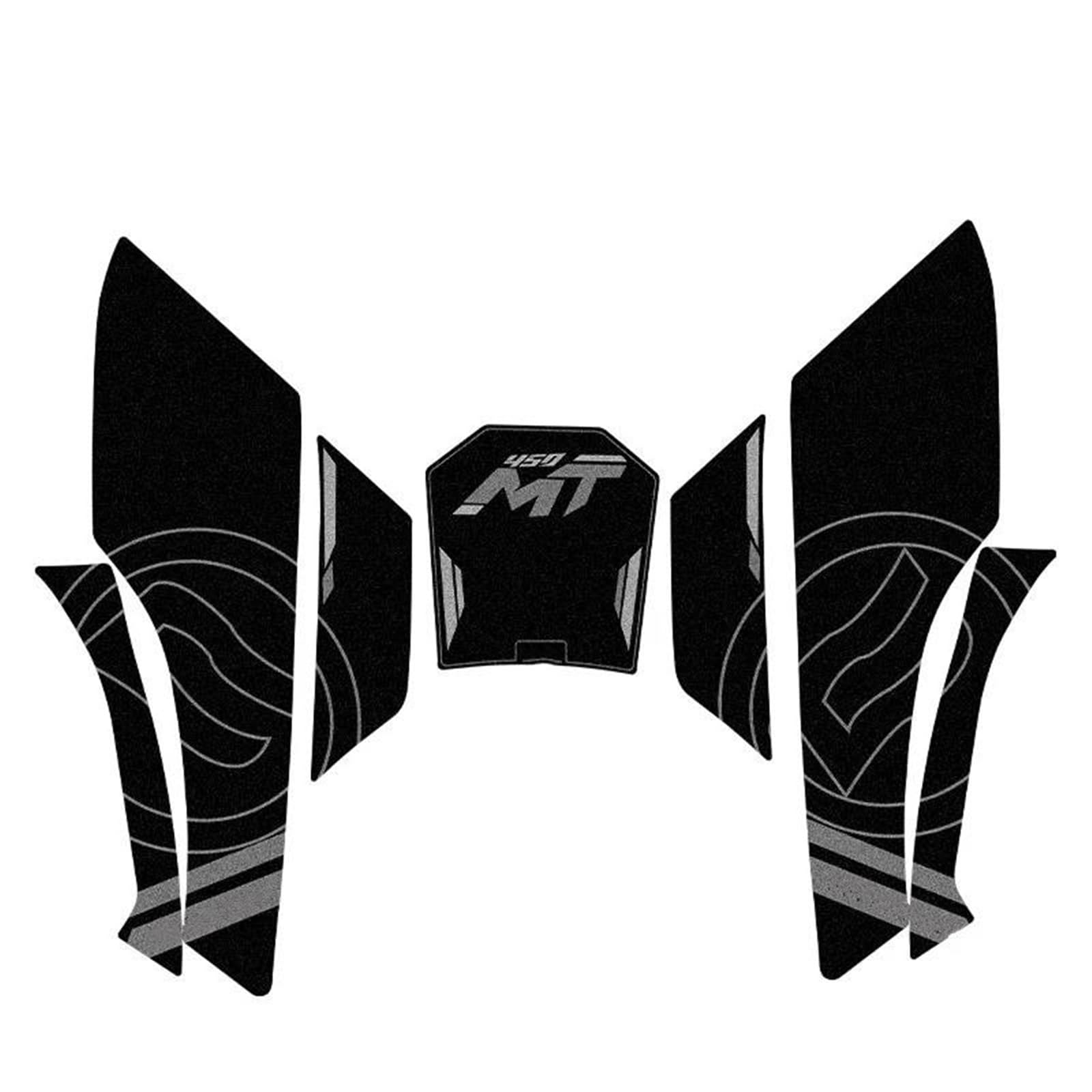 Slimes Color8 Motorcycle Full Set Pvc Fuel Tank Pads Gas Grip Traction Sticker Protector For Cfmoto 450Mt 450 Mt(Color8)