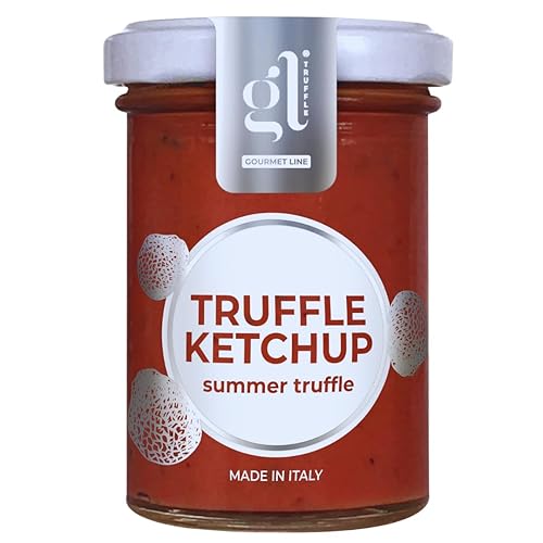 Miniatura 2 de GL Truffle GOURMET LINE Ketchup de trufa italiana, 100 gm (3.5 oz), ketchup de tomate italiano infundido con trufas negras, salsa de papas fritas,