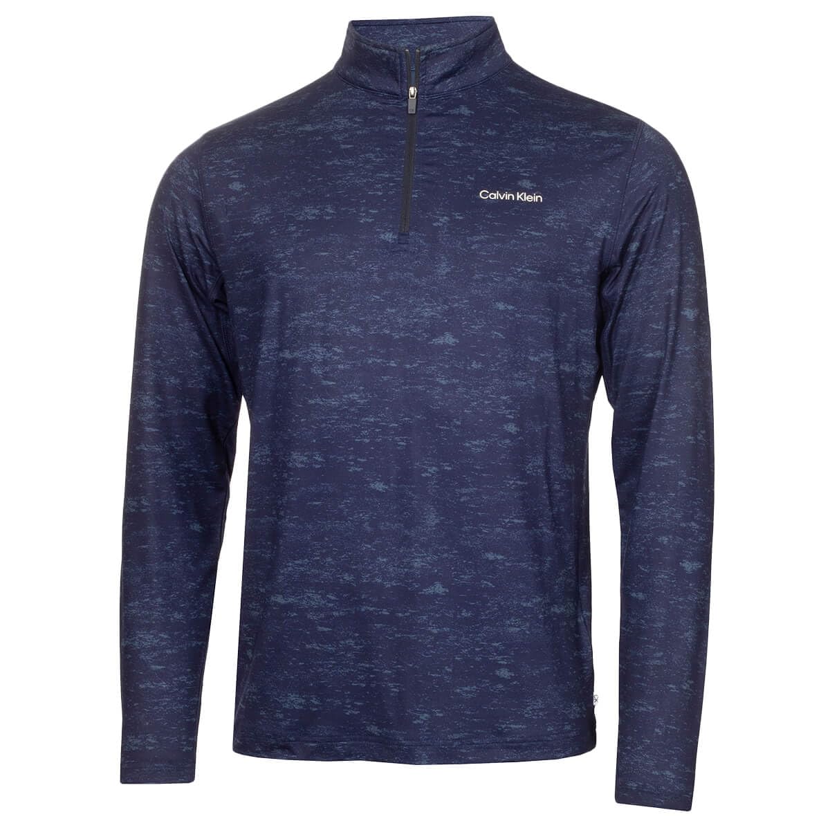 Calvin Klein Men's Evening Blue Newport Half Zip Sweater - S