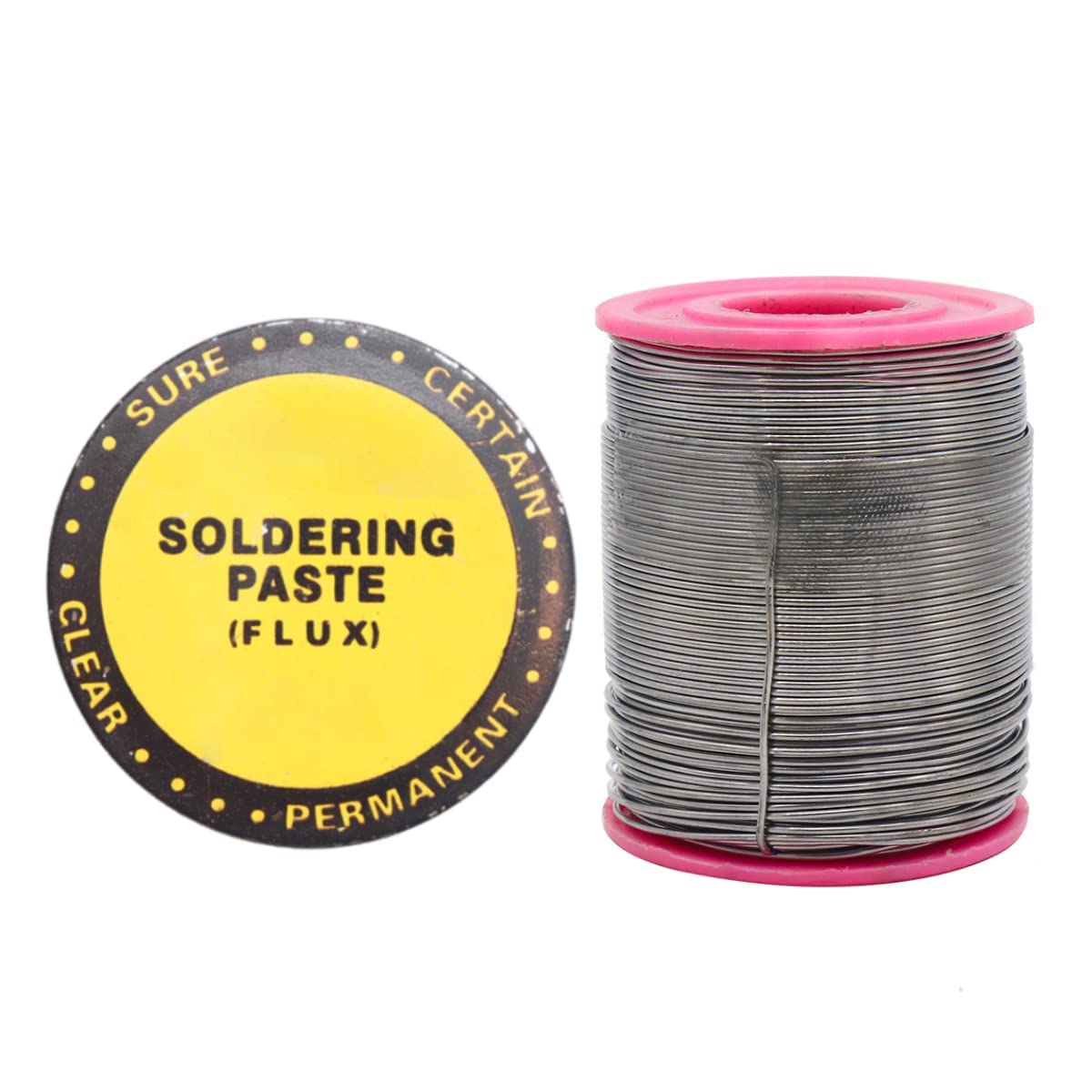 Electronic Spices Combo of 50g Soldering Paste Flux With 250g 22 SWG Size Lead Free Solder Wire Reel 229