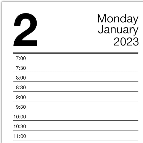 Miniatura 8 de AT-A-GLANCE Recambio de calendario de escritorio diario 2023, 3-12 x 6 pulgadas, hojas sueltas, pestañas mensuales (E717T50)