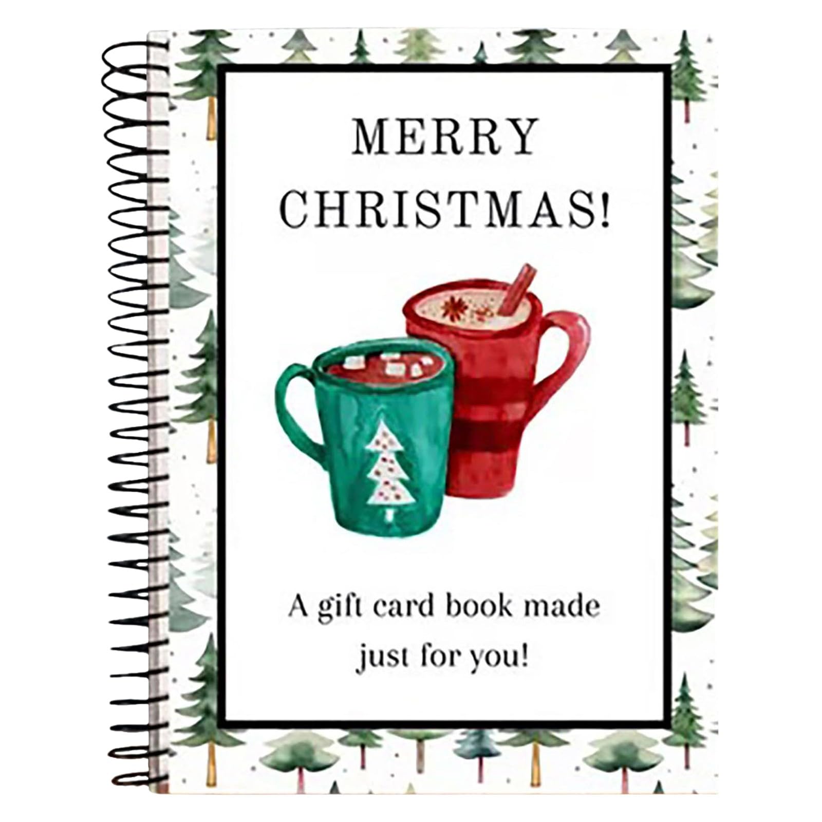 Christmas Card Gift Book, DIY Christmas Card Holder, Memory Keepsake (B-1)