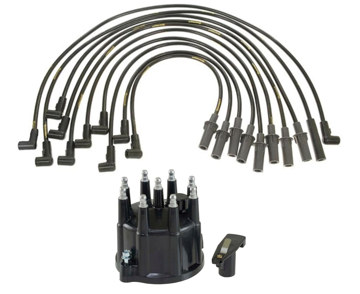 MAC Spark Plug Wire Set Dist Cap & Rotor Replacement Parts for Dodge Ram Pick Up & Van 5.2L 5.9L 1994 1995 1996 1997 1998 1999 2000 2001 2002 2003