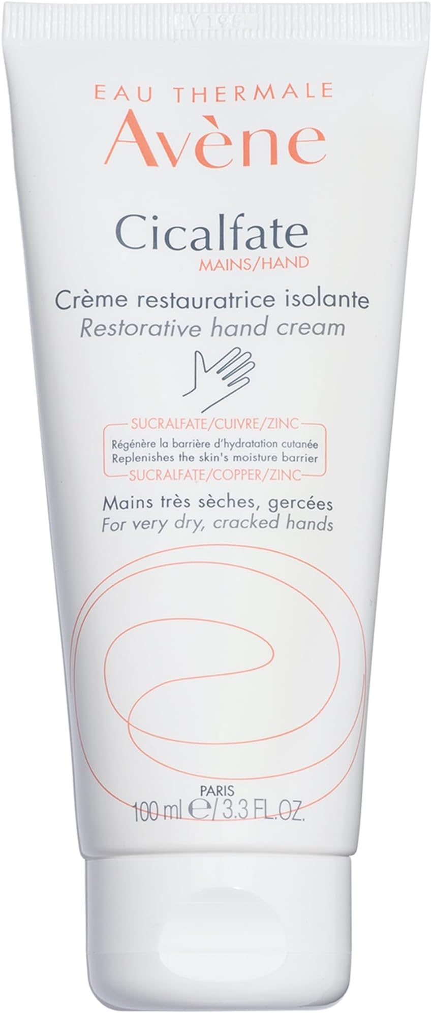 Cicalfate Hand Cream, Intense Nourishing Lotion for Dry Cracked Hands, 3.3 Oz