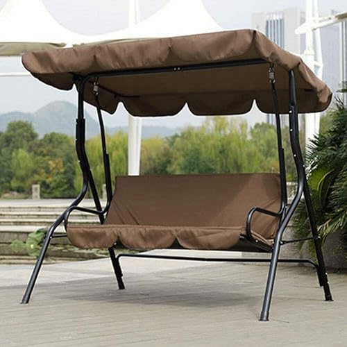 Miniatura 2 de Keenso Funda de columpio, fundas de columpio para patio al aire libre de 3 plazas, funda de cojín para columpio, funda impermeable para asiento de