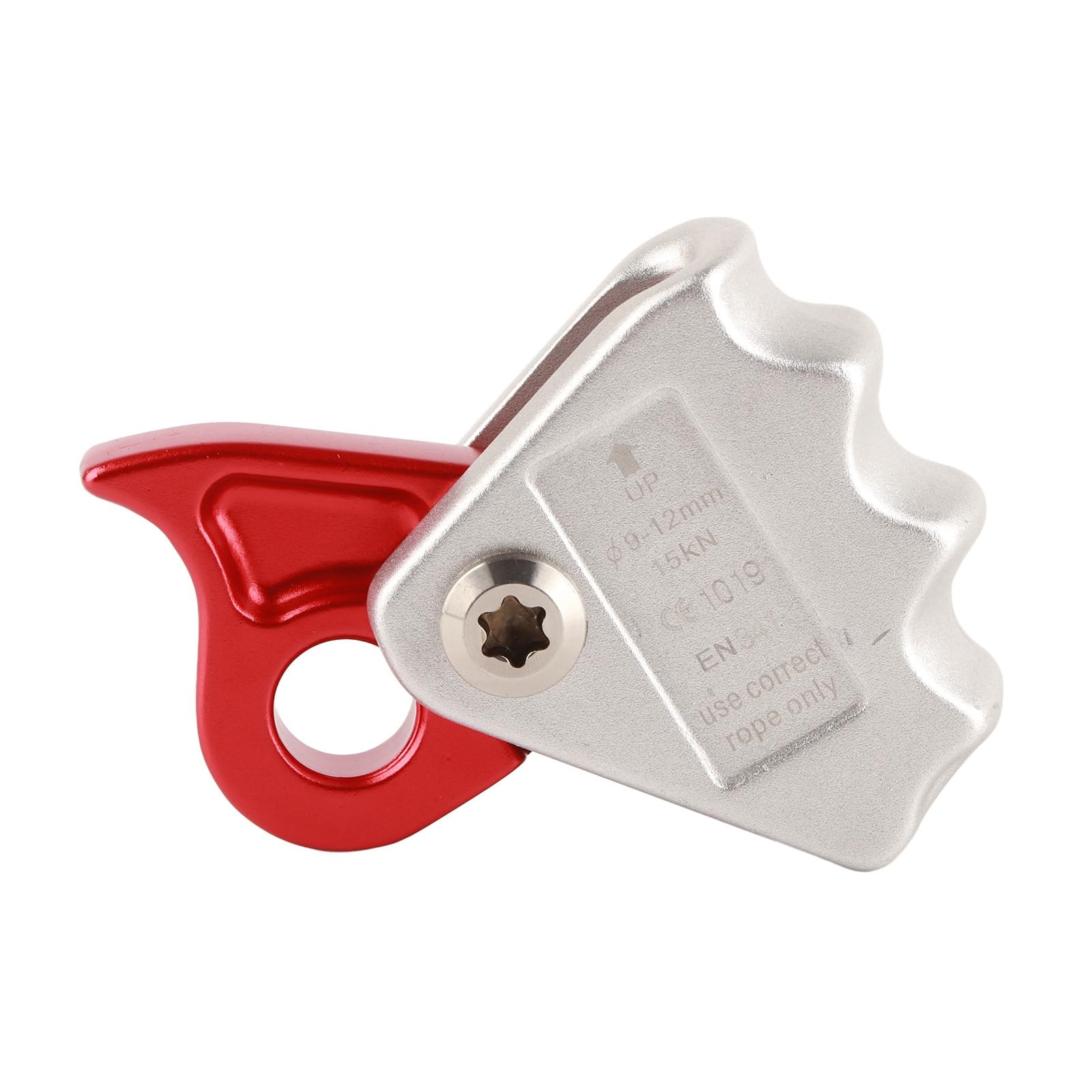 Pilipane Rope Grab Ascender for Outdoor Mountaineering and Rock Climbing High Strength Aviation Aluminum Alloy, Compact Design, Fits 9 12mm Ropes, Stable Grip, Easy (10x7x4)