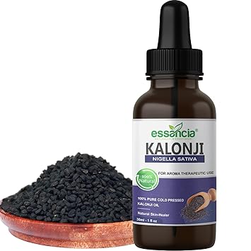 essancia - NATURALLY IN EVERY DROP Kalonji Black Seed Oil For Healthy Skin And Hair, 100% Pure, 30ml