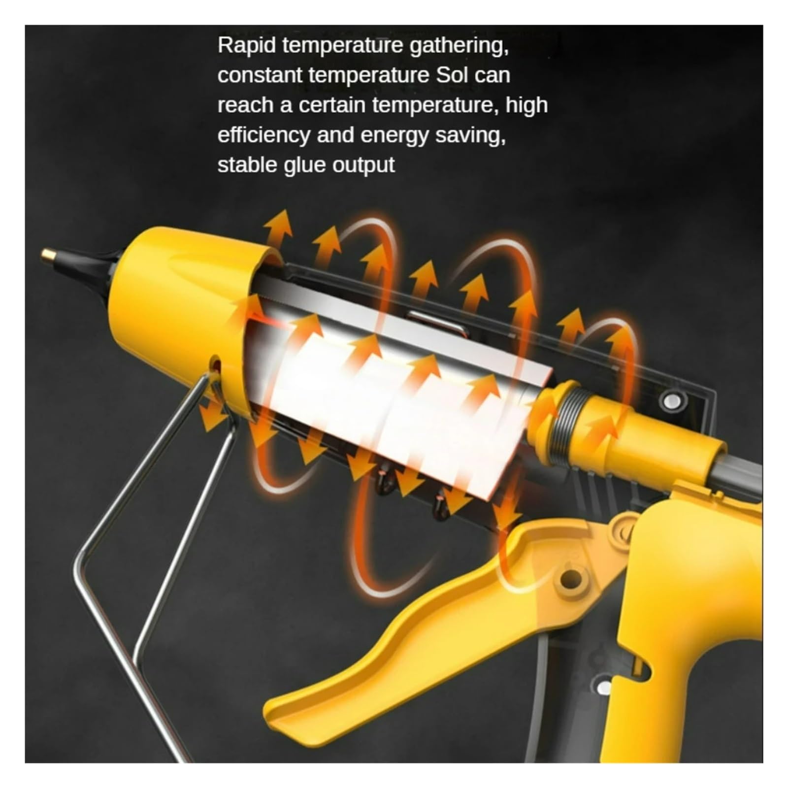 Pistola de pegamento para derretir, para manualidades, reparaciones rápidas en el hogar Pistola de pegamento termofusible profesional de 800W, boquilla de cobre de temperatura ajustable Digital barras
