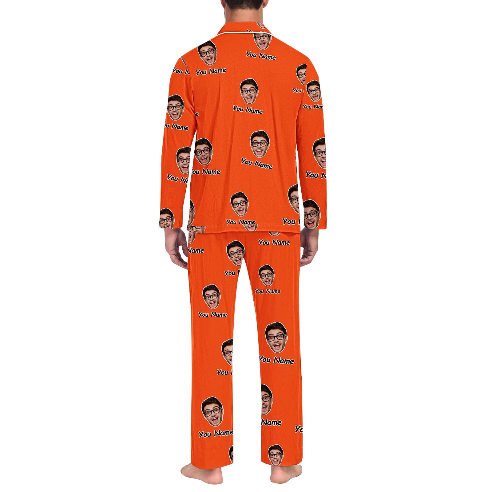 Generisch Conjunto de pijama corto para hombre pantalones divertidos para hombres mujeres parejas a juego unisex nombre personalizado albornoz hombre camuflaje