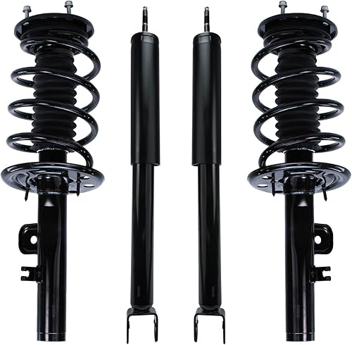 Miniatura 49 de Detroit Axle - Amortiguadores para Chevy Trailblazer EXT SSR GMC Envoy XL XUV Buick Rainier Saab 9-7x Isuzu Ascender 2 puntales delanteros con