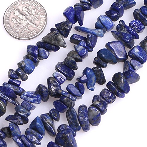 Image of 5-8mm Lapis Lazuli Chips Natural Chip Stone Beads for Jewelry Making