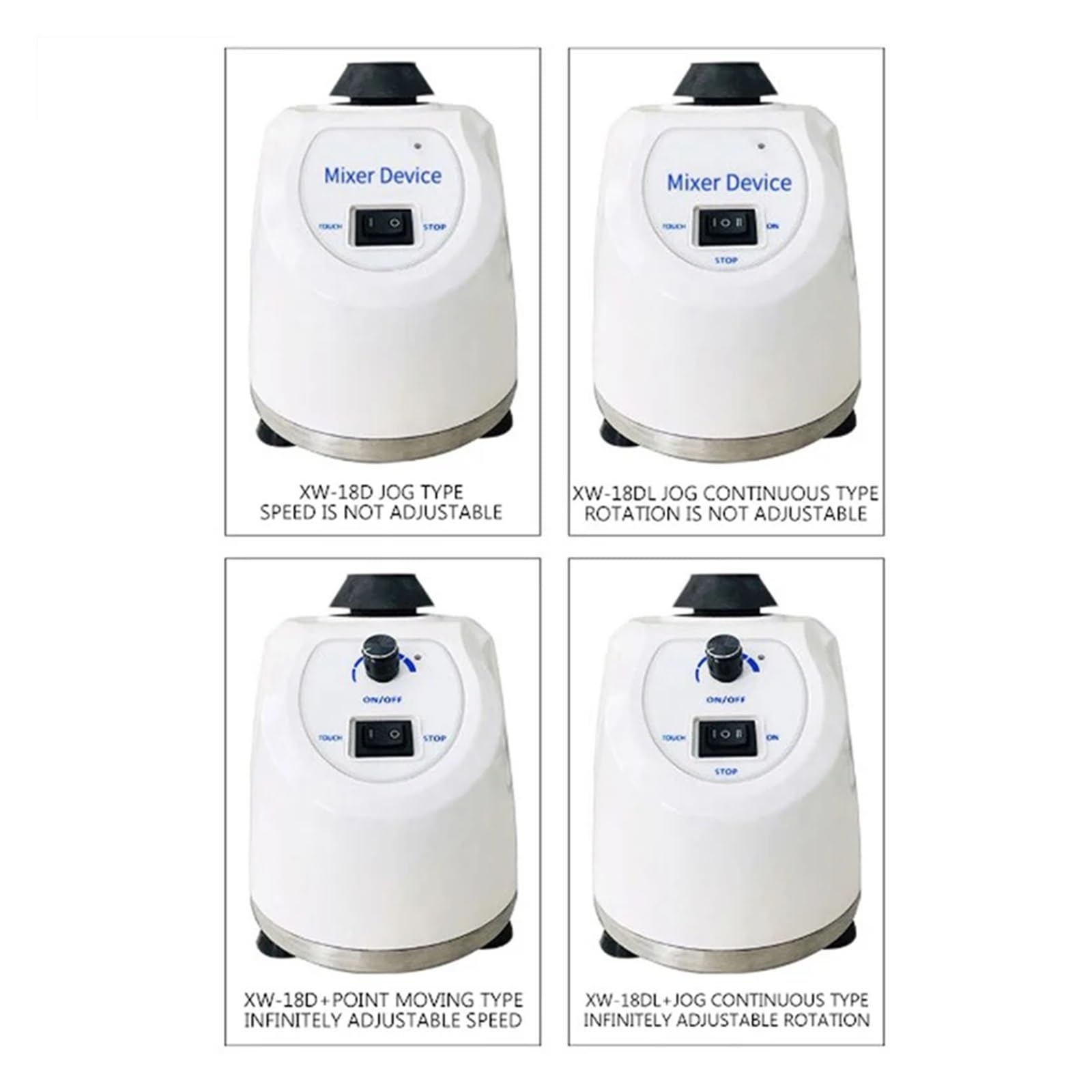 Mezclador de vórtice Oscilador Regulador velocidad multifuncional Centrífuga Agitador tubos ensayo punto móvil Laboratorios, industriales(XW-18D plus)