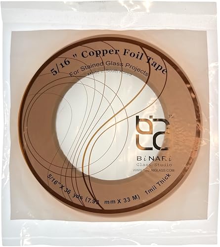 Miniatura 15 de Todo tipo de láminas de cobre para obras de vidrieras (7/32 lámina negra) Lámina negra 7/32,1/2 lámina negra,1/2 lámina de cobre,1/4 lámina