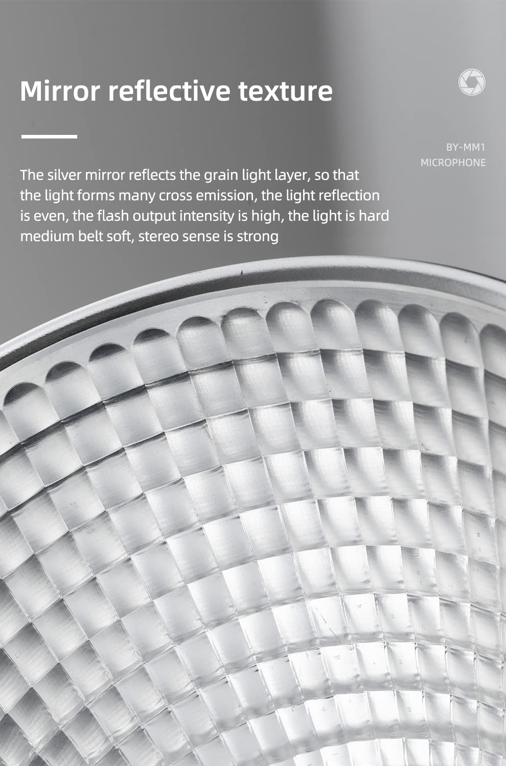 Godox Diffuseur de réflecteur standard avec motif échelle de poisson de 7" + porte barn BD-04 avec grille en nid d'abeille et 4 filtres en gel de couleur