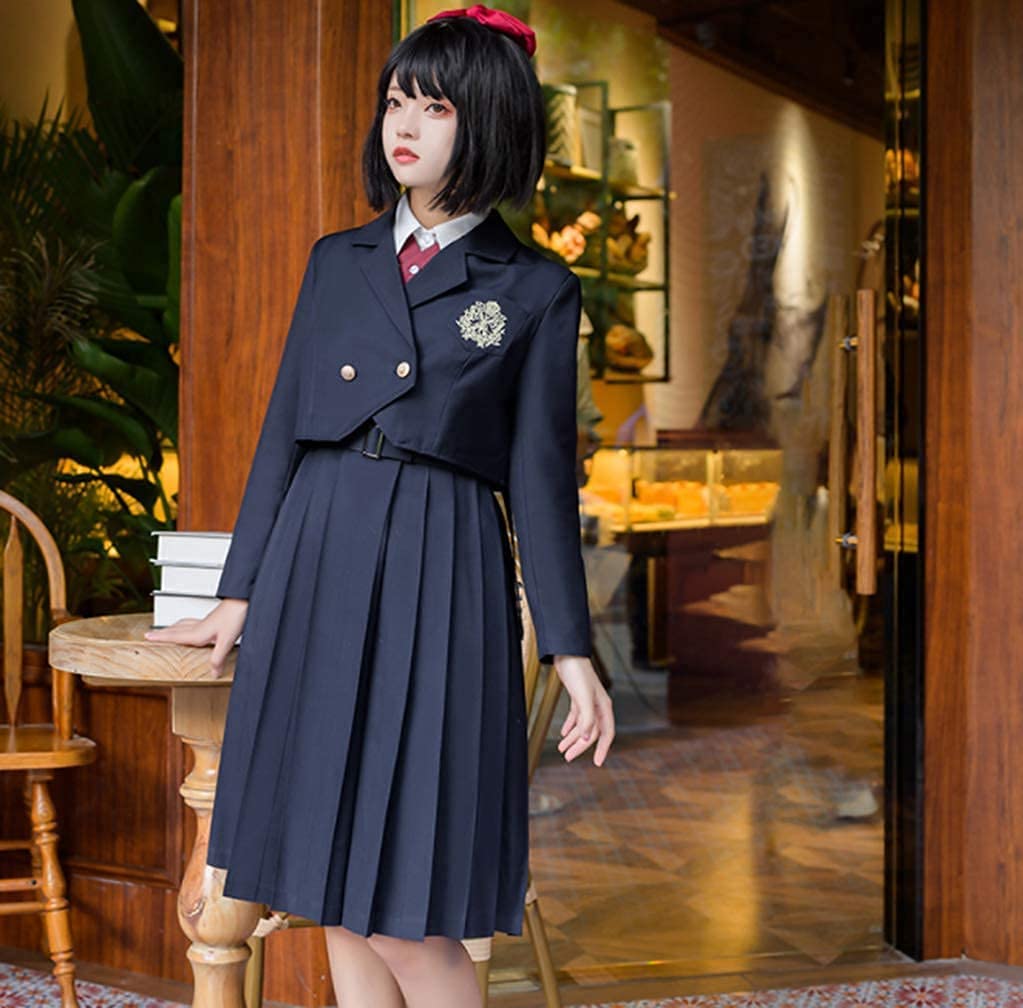 女子高校生服　150  本物　コスプレにも【セール】 Amazon | 漫雅cos制服 ワンピース コスプレ 女子高生 jk 制服