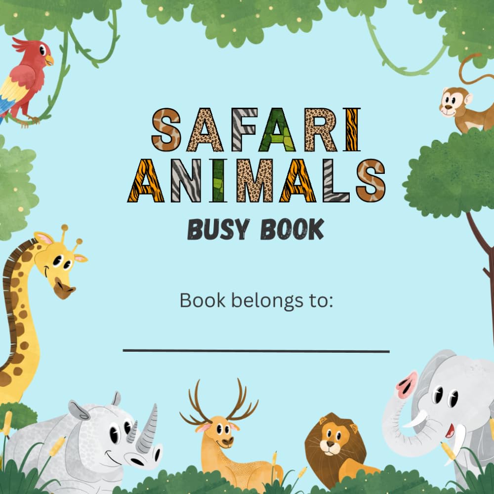 Safari Animals: Busy Book