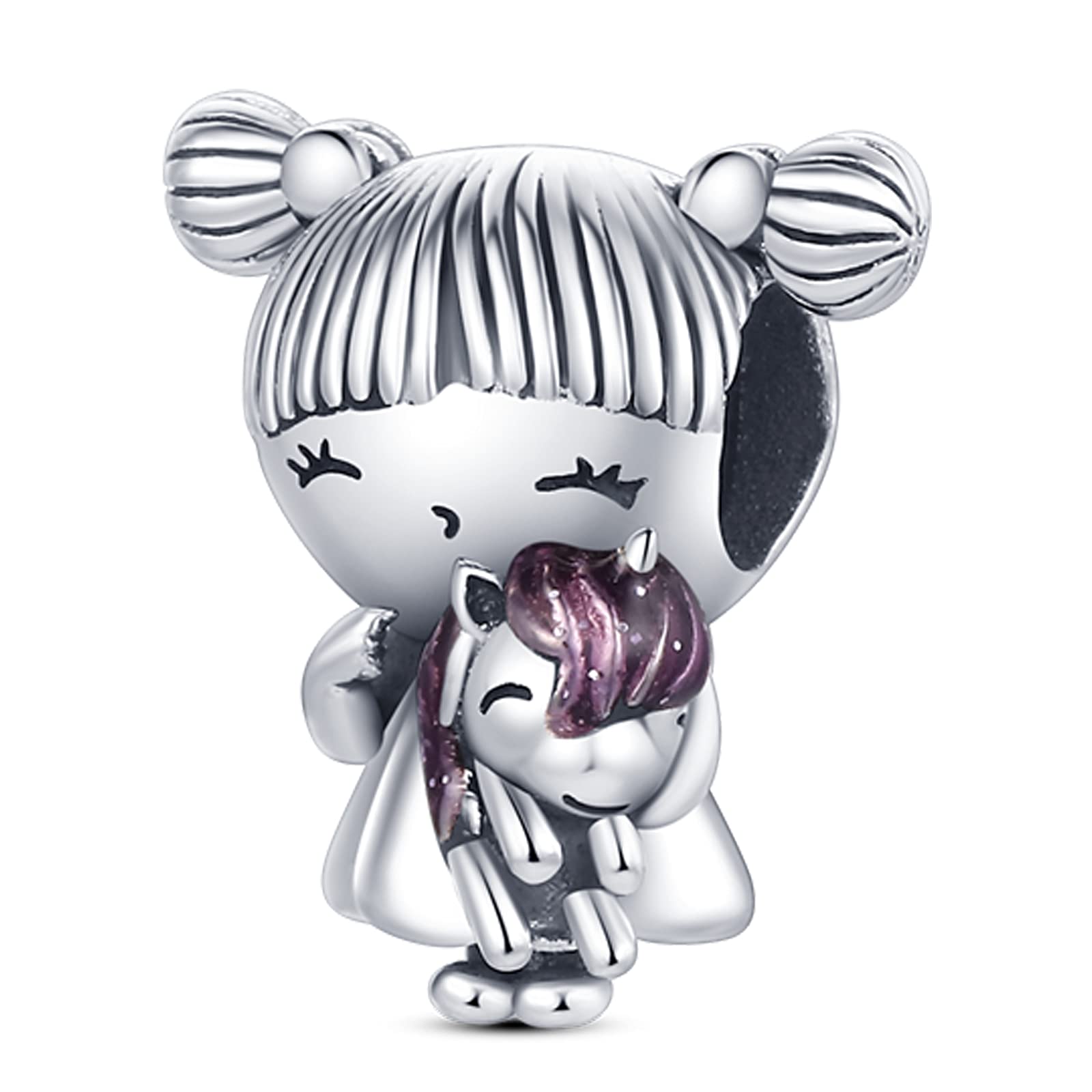 MULA925 Sterling Silver Charms for Bracelets and Necklaces Handbag Dangle Pendants Beads Cute Cat Turtle Charms Jewelry for Women