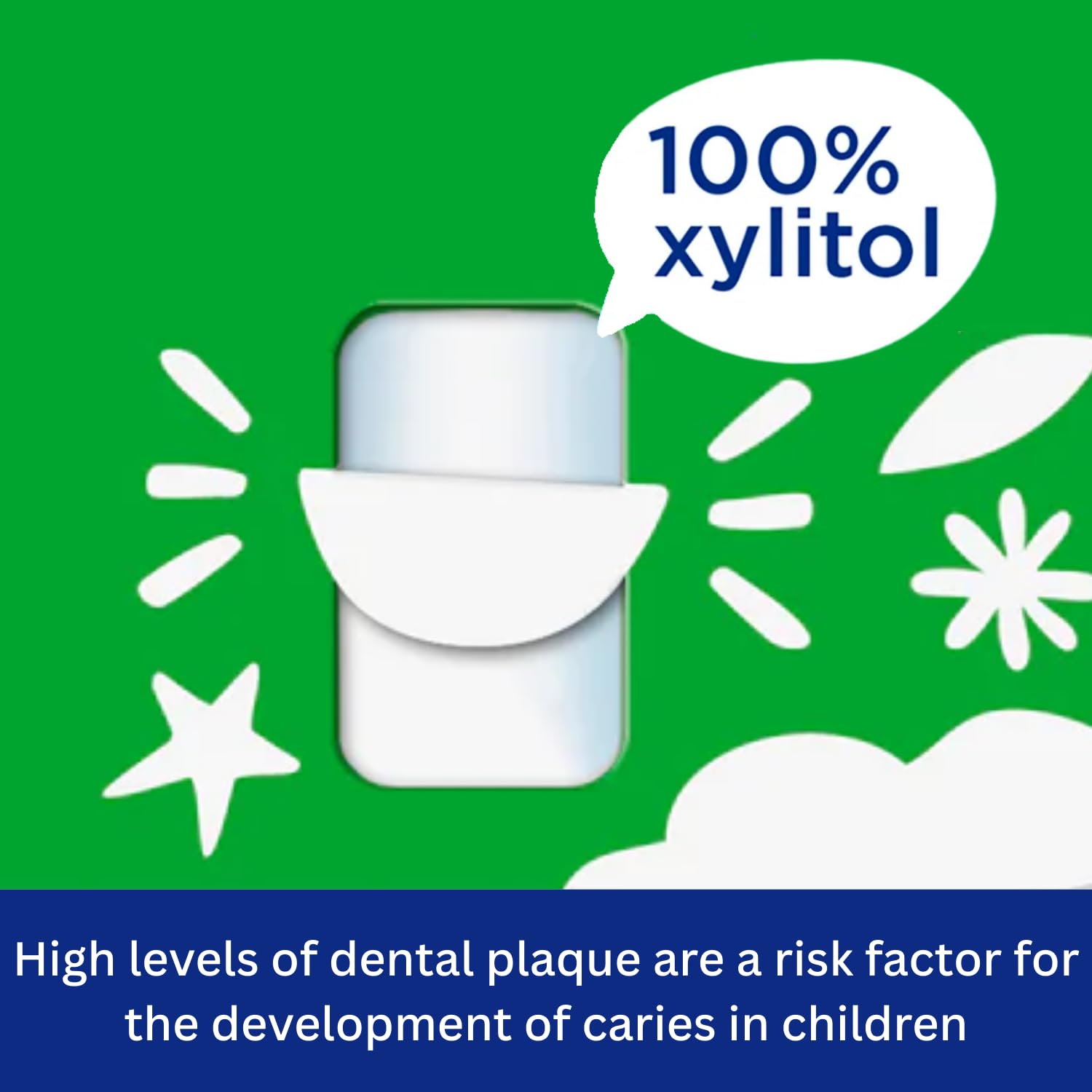 Cloetta Jenkki Xylitol Spearmint Chicle 16 Packs of 100g