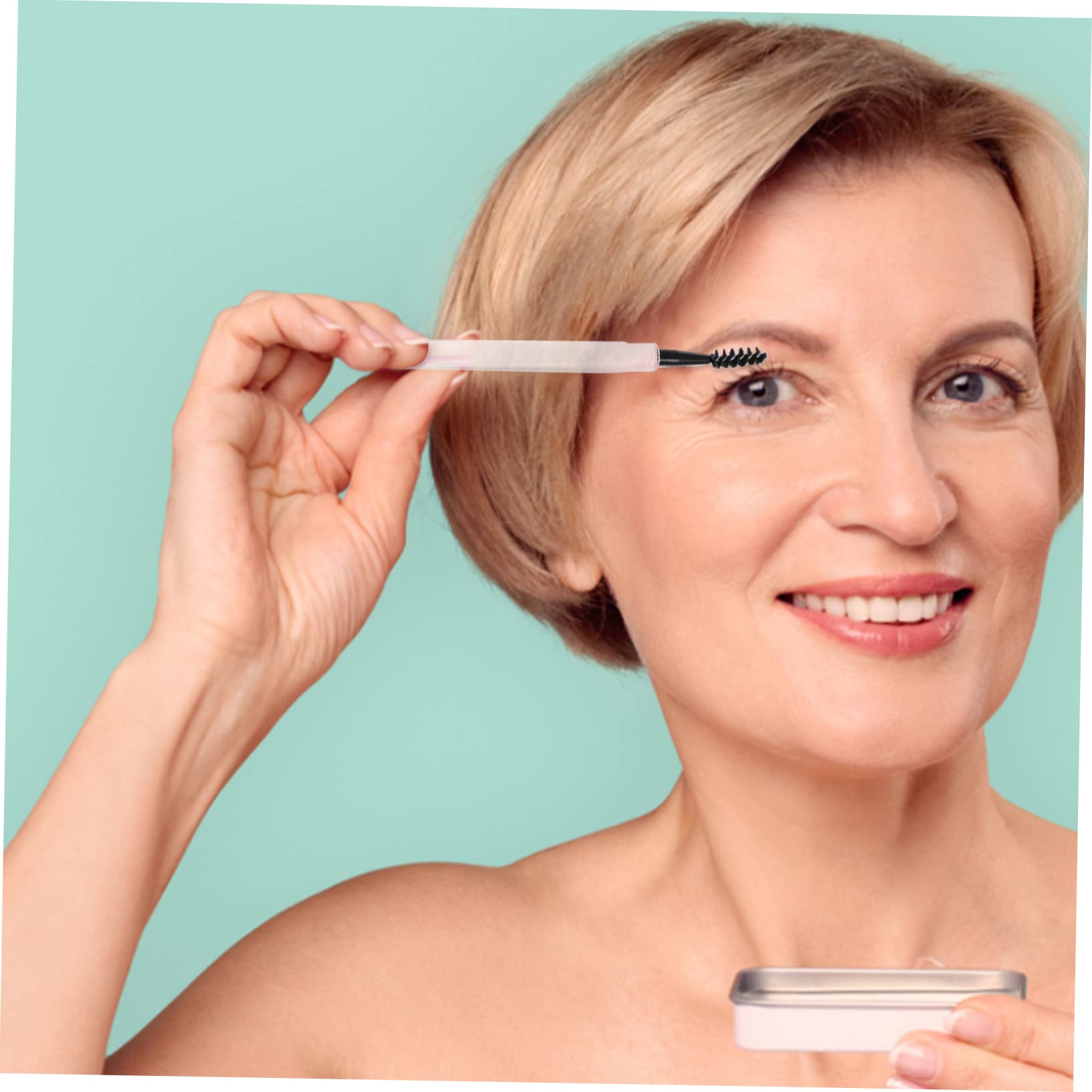 Baluue 6pc Set Lash Brush Mascara Guard Eyebrow Brush Applicator Makeup Tool for Women Girls