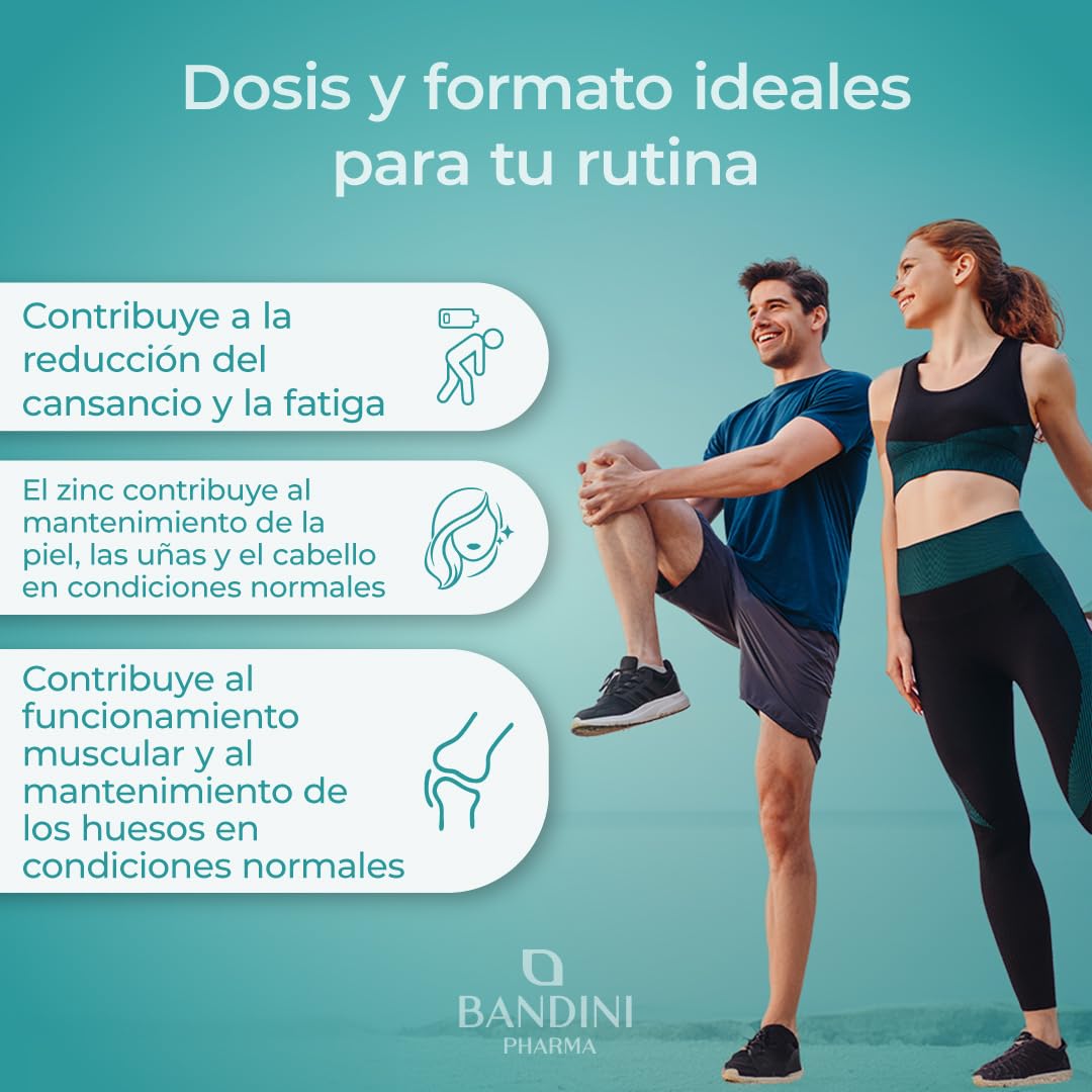 Bandini® Calcio, Magnesio, Zinc + Vitamina D3 y K2 MK7 | 400 Tabletas de Alta Potencia | Con Cobre, Selenio, Manganeso y Boro | Complejo de Vitaminas y Minerales | Huesos, Función muscular y Inmunidad