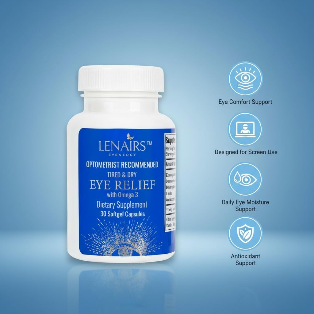 Tired & Dry Eye Relief Softgels – Omega-3 EPA DHA, Lutein, Astaxanthin & Bilberry for Eye Comfort & Screen Use Support– Support for Eye Fatigue, Dry Eye Support & Screen Use — Amazon image 4