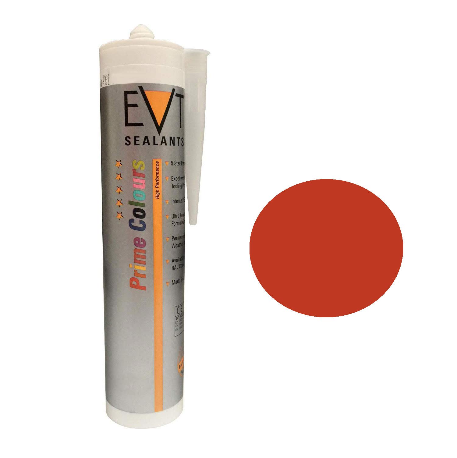 EVT Prime Colour - Silicone (RAL Coloured Silicones) (RAL 2002 Vermilion)