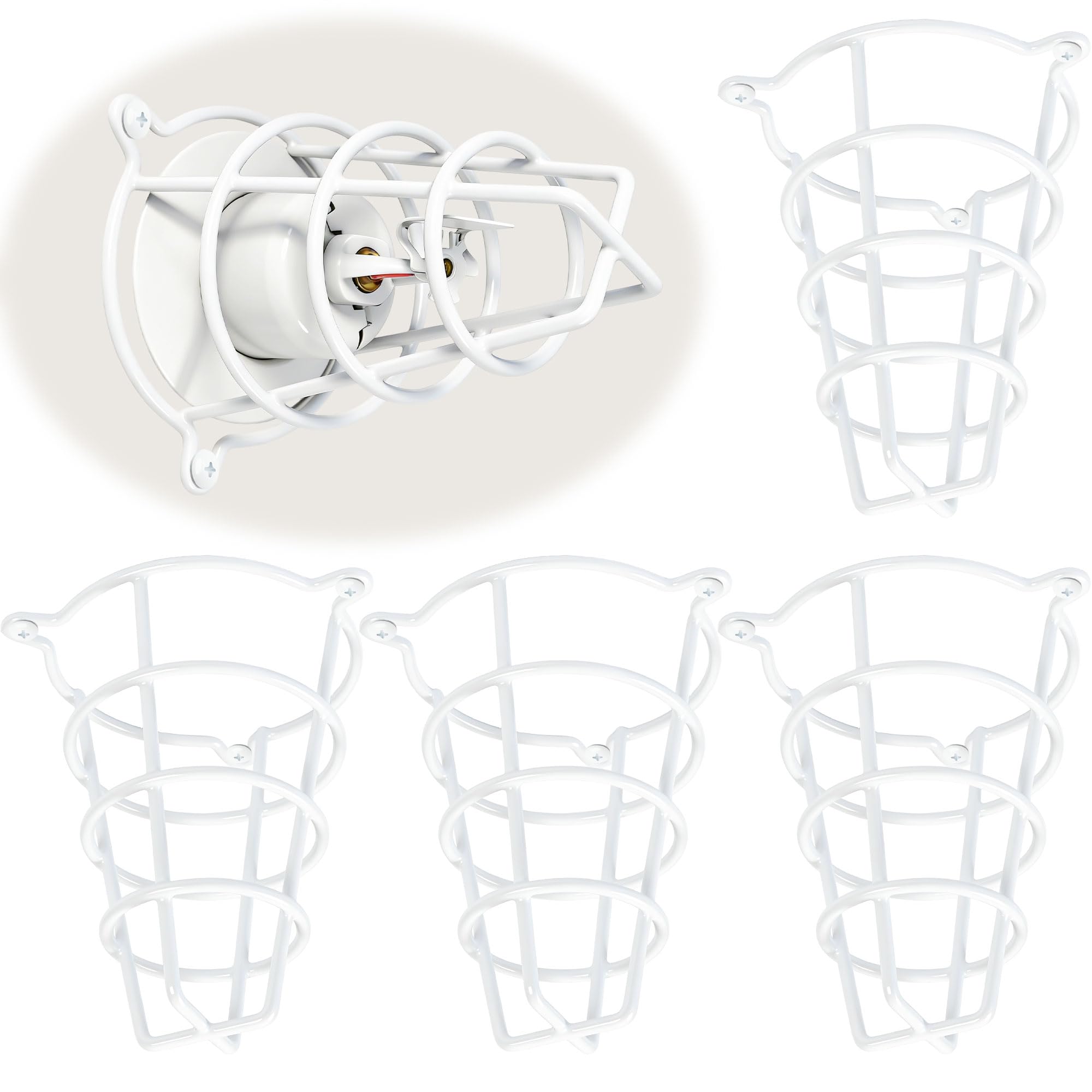 Protector de Cabeza para aspersor de Fuego Blanco para aspersor de 6,3 cm y 3/4 Pulgadas