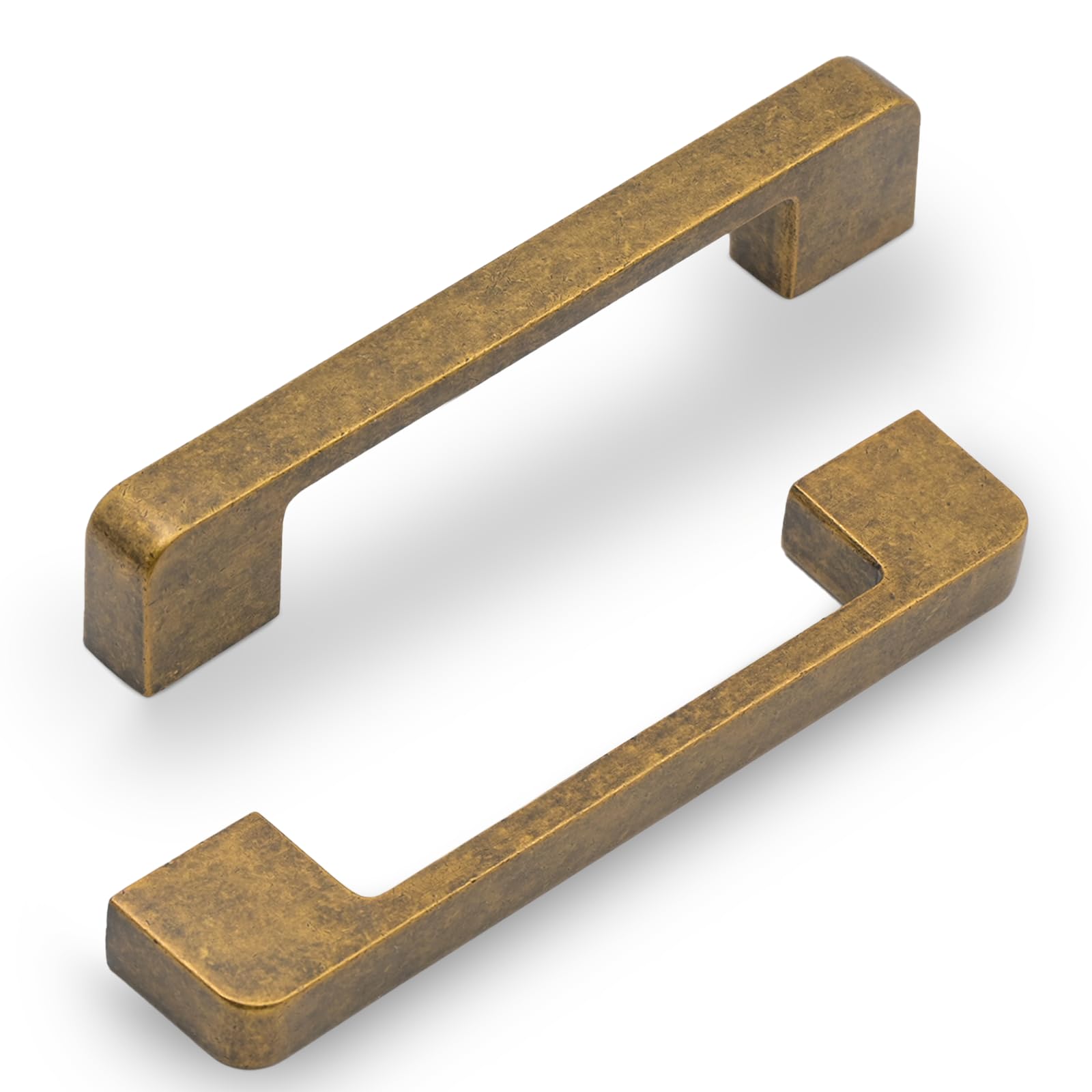 2328 10 Pack 5 Inch(128mm) Kitchen Cabinet Handles Antique Brass Cabinet Pulls Kitchen Cabinet Hardware Drawer Pulls for Cupboard Wardrobe