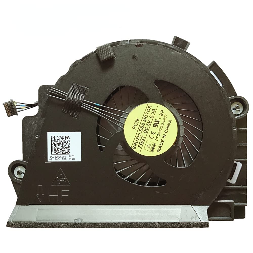 Laptop CPU Cooling Fan Notebook PC for HP ZBook Studio15 G3 15G3 DC28000GVF0 DC28000GXF0 DFS2000054R0T DFS531005PL0T (848251-001)