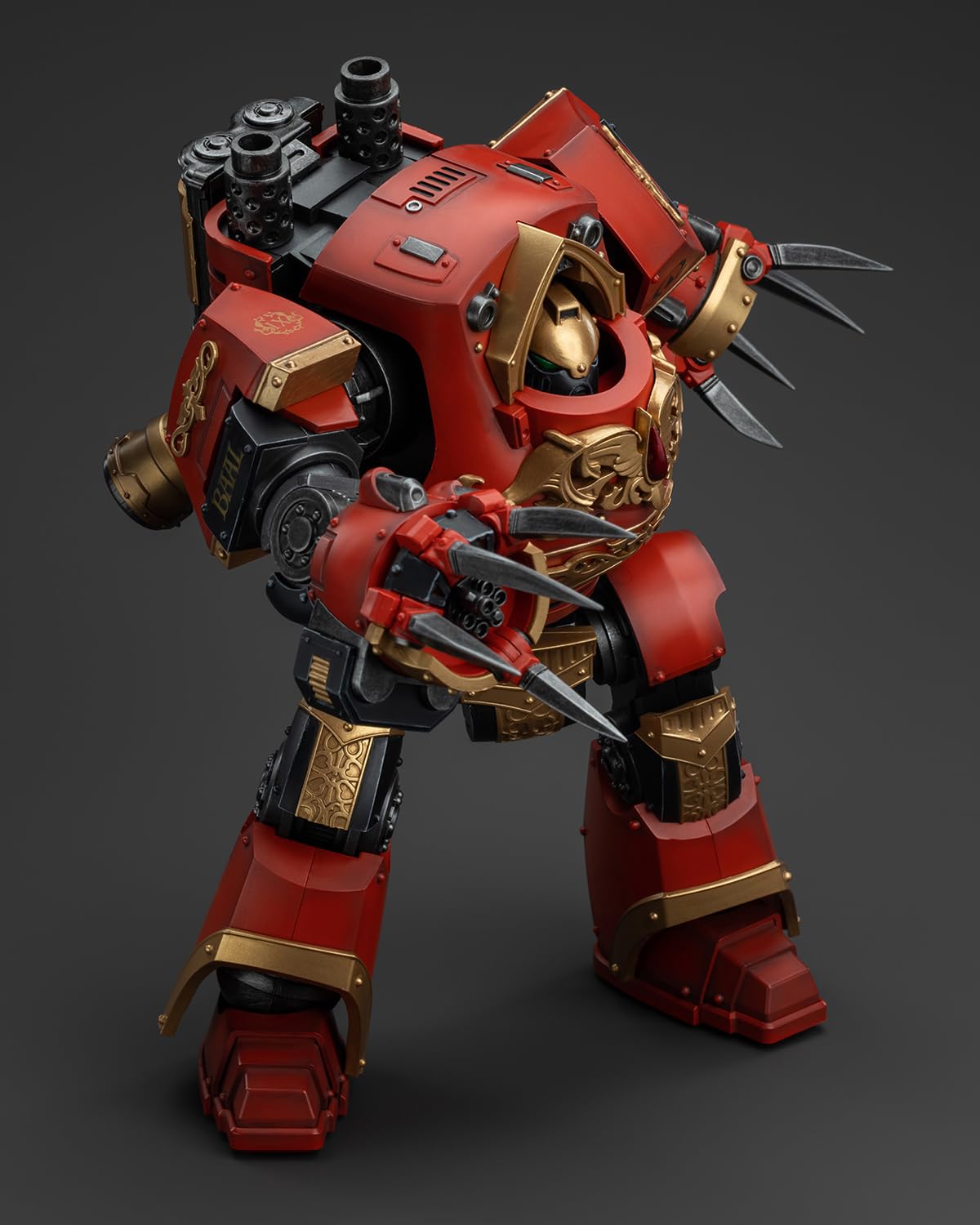 GWTCTOY JoyToy GW 40K oryginalna licencja 1:18 figurka akcji, Blood Angels Contemptor-Incaendius Dreadnought, 24 cm zestawy do montażu figurek kolekcjonerskich