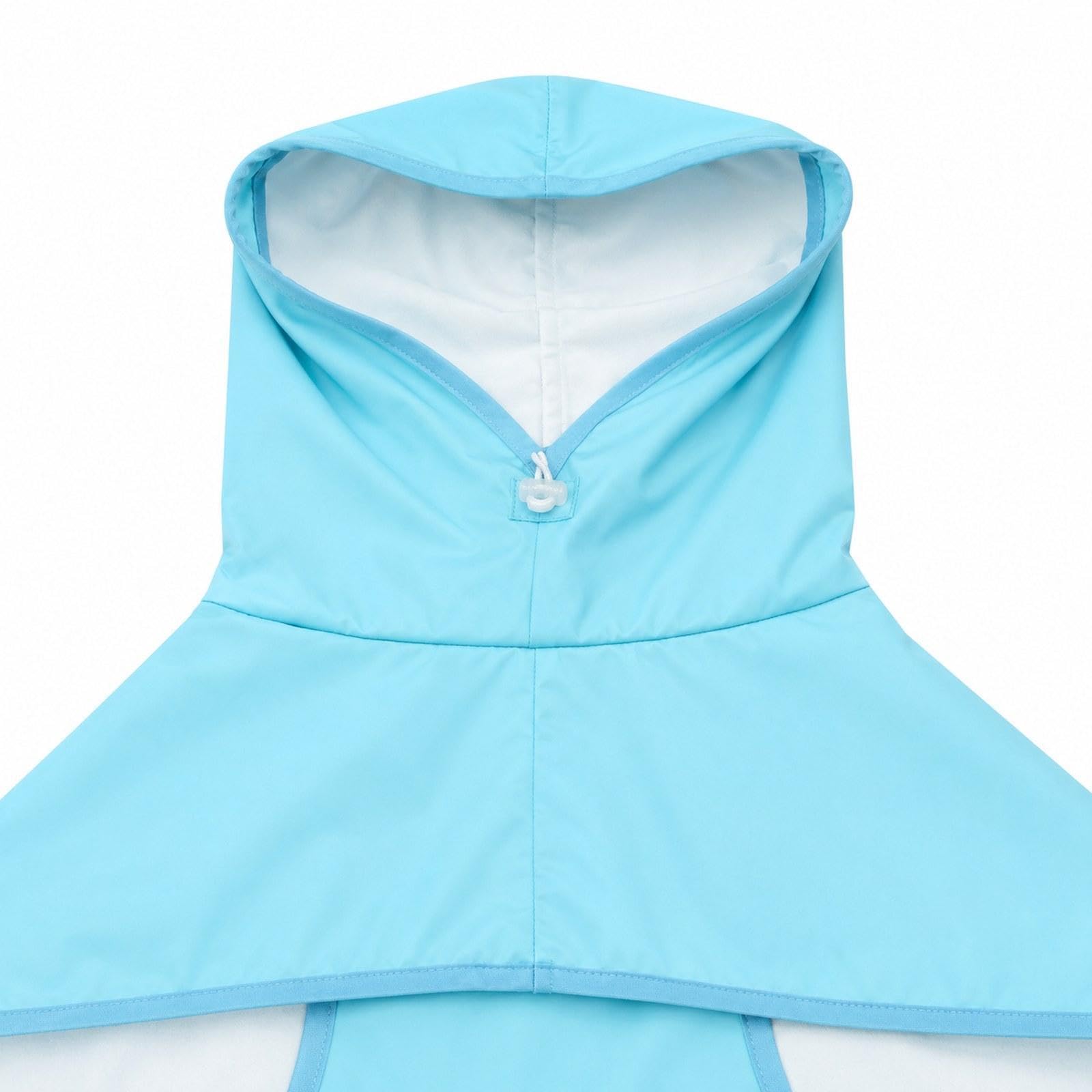predolo Poncho pour Chien Veste Pluie Imperméable avec Capuche Réglable Matière Légère Adaptée Chiens Idéal pour sous La Pluie Promenade, 9XL