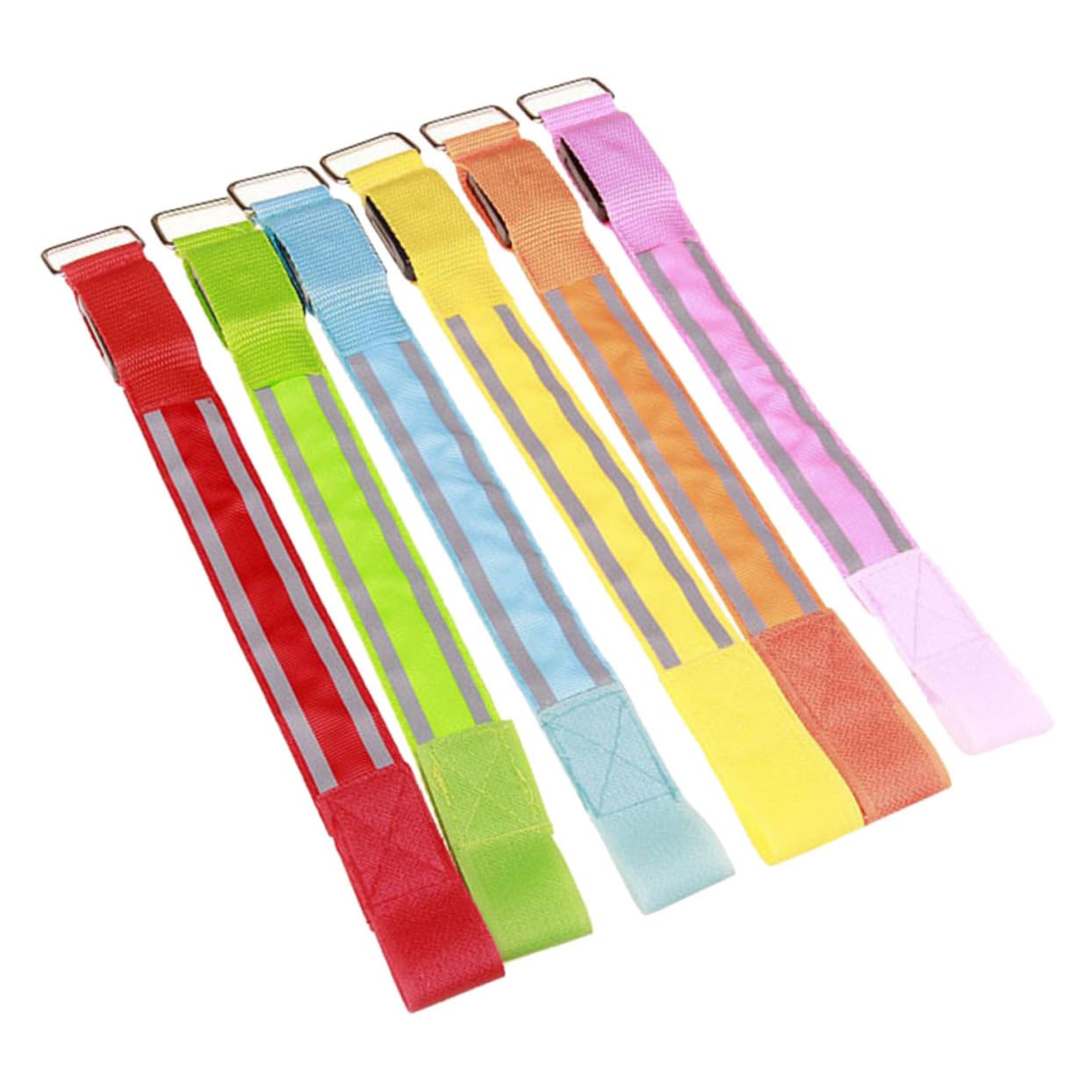 Yardwe Bracelets Réfléchissants Ceinture Réfléchissante en Nylon Et Brassard Lumineux LED Brassard LED Tissu LED