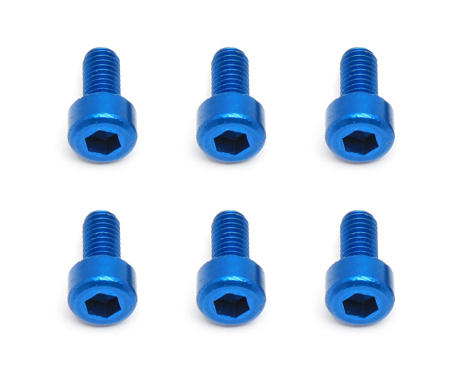 FT Screws, 3 x 6 mm SHCS, blue aluminium