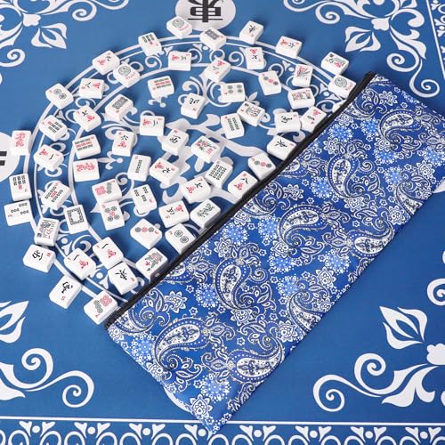 Empty Mahjong Bag con funda protectora para racks y empujadores mahjong miniatura 6