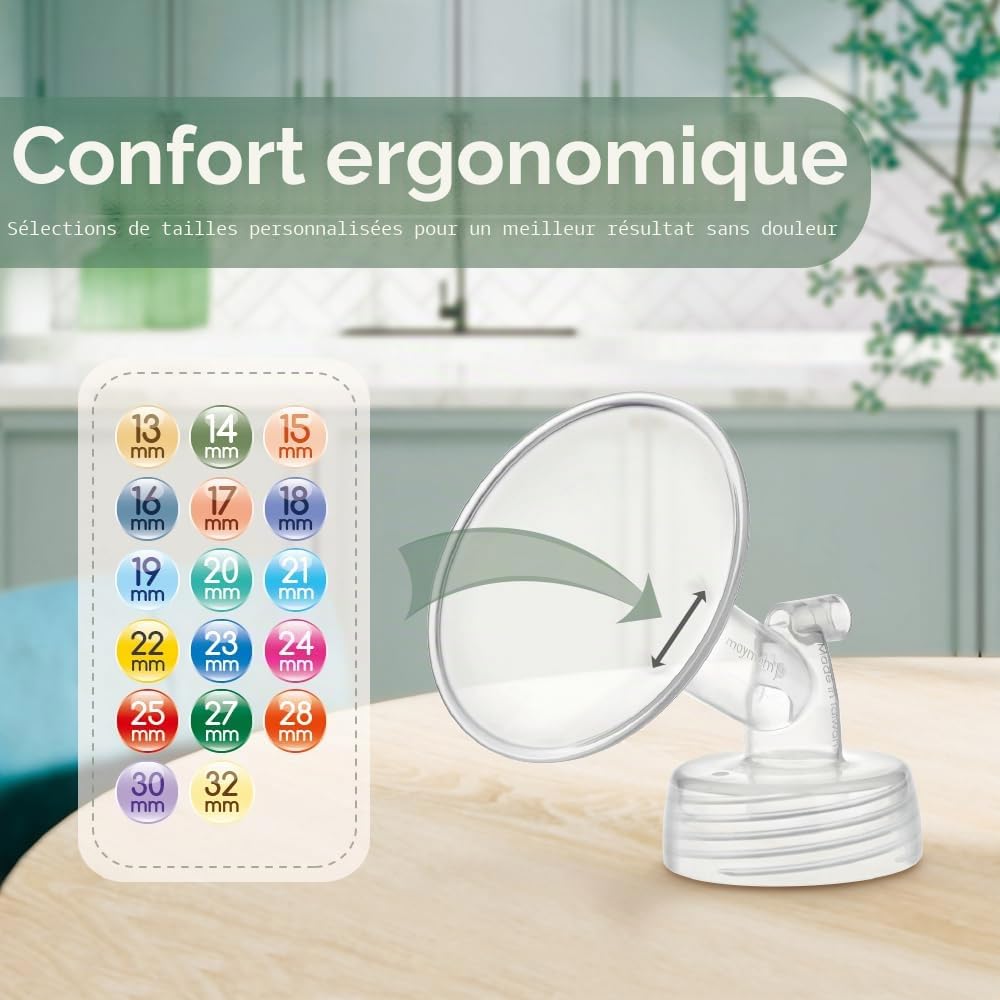 Maymom Pièces de pompe compatibles avec Spectra S2 S1, valve à bride de 13 mm, protecteur de refoulement, pièce de pompe de rechange Spectra S2 non originale