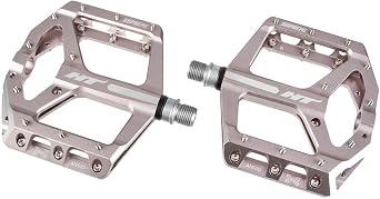 HT Gray ANS10 Supreme Platform Evo Bike Pedals with Aluminum Extruded Body Pair