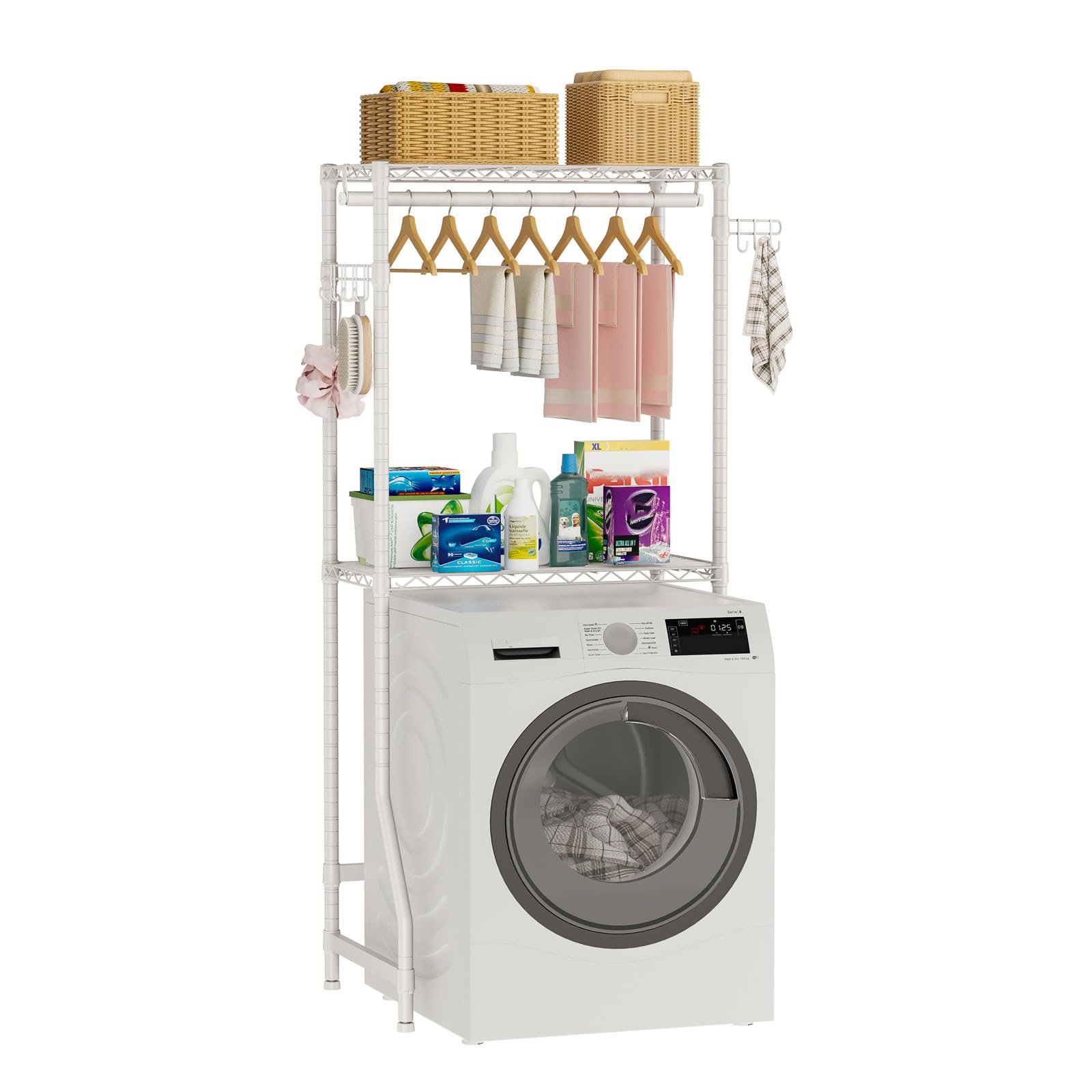 Golpart Laundry Organizer Shelves Over the Washer and Dryer Storage Shelf