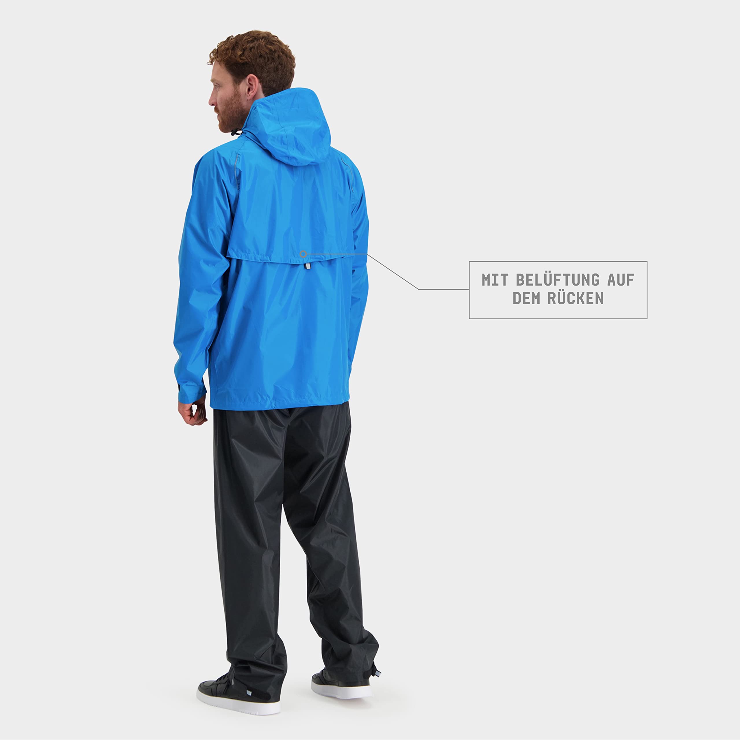 AGU Unisex Essential Passat Regenanzug, Regenkleidung Fahrrad Herren & Damen, Wasserdicht & Reflektierend, 100% Recyceltes Polyester, Unisex SPORTING_GOODS (1er Pack)