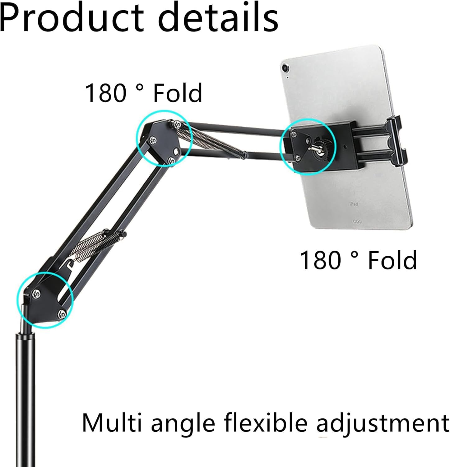 tounee Supporto per tablet regolabile da 11,6 a 19,2 pollici per iPad Pro 9.7, 1