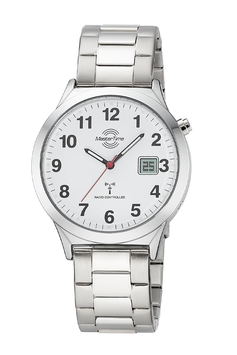 Master Time Funk Quarz Herren Uhr Analog-Digital mit Edelstahl Armband MTGA-10907-12M