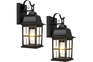 2-Pack Dusk to Dawn Outdoor Porch Light Fixtures
